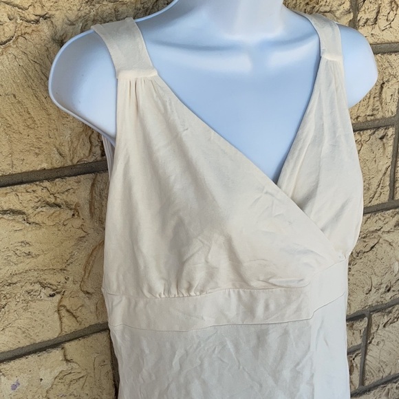 Talbots career work Top Blouse Casual Nice Off Withe Cream small Stretch - Picture 5 of 8